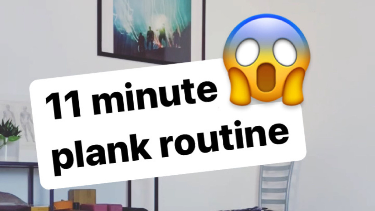 11-minute plank routine 😨